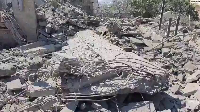 Conséquences d'une frappe israélienne sur Nabatieh, dans le sud du Liban.