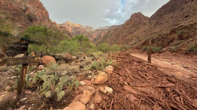 Les inondations meurtrières du Grand Canyon ont détruit une ligne d'eau critique au milieu d'une course pour retrouver les randonneurs portés disparus.