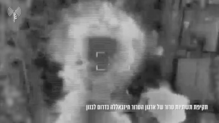 Israël a mené des frappes aériennes contre des cibles du Hezbollah dans le sud du Liban en réponse à…