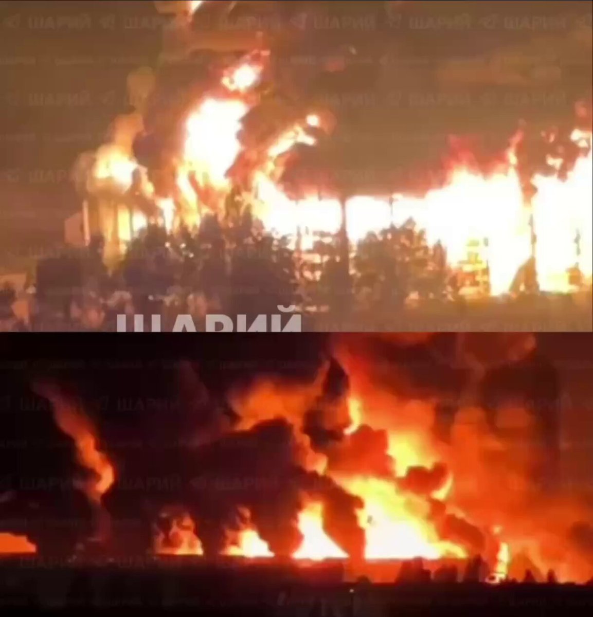 Des incendies massifs éclatent à Kyiv, en Ukraine, à la suite de frappes de missiles russes.