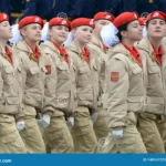 moscow-russia-may-young-warriors-all-russian-military-patriotic-movement-yunarmiya-red-square-parade-honor-148147223