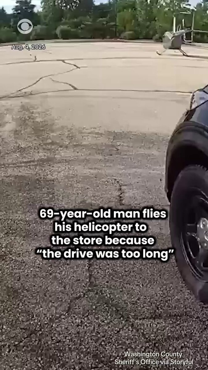 Un homme de 69 ans a posé son hélicoptère sur le parking d'un Cabela dans le Wisconsin, déclarant aux…