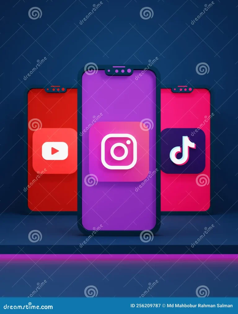 social-media-instagram-youtube-tiktok-icons-smartphone-d-rendered-social-media-instagram-youtube-tiktok-icons-smartphone-256209787