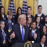 Trump rend hommage aux athlètes olympiques et paralympiques américains à la Maison Blanche
