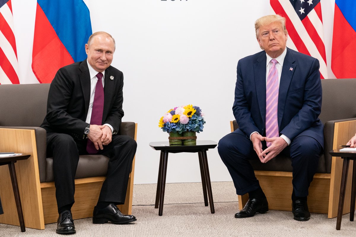 Donald Trump et Vladimir Poutine au sommet du G20 (2019)