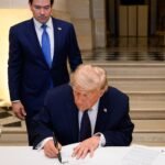 Donald Trump signe un mémorandum présidentiel