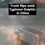 Un camion a été projeté sur le côté alors que de fortes pluies et des vents violents ont frappé dimanche…