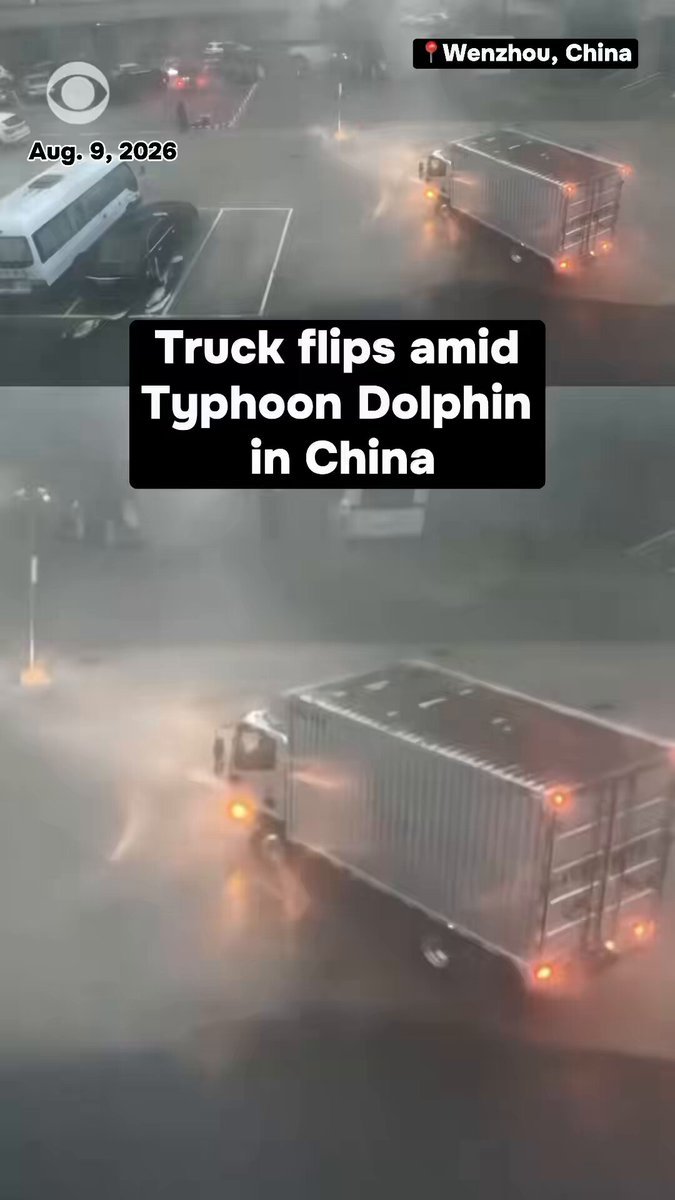 Un camion a été projeté sur le côté alors que de fortes pluies et des vents violents ont frappé dimanche…