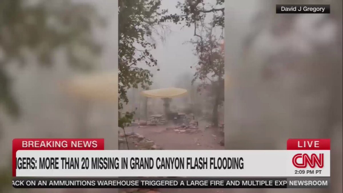Plus de 20 personnes disparues après une crue soudaine dans le Grand Canyon