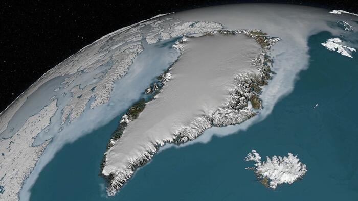 La calotte glaciaire du Groenland s'est agrandie cette année