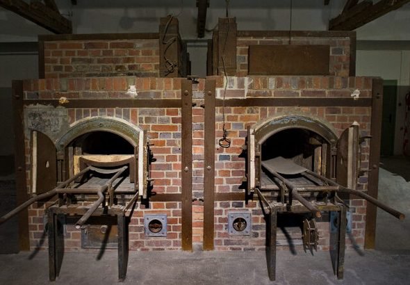crematorium, Kz-Gedenkstaette Memorial center, Dachau, Germany