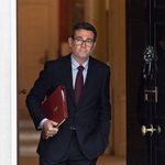 Andy Burnham Departs Downing Street for PMQs in London