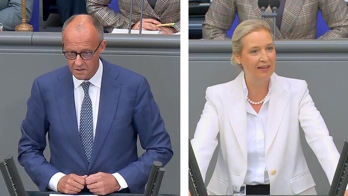 Après la victoire de l'AfD en Saxe-Anhalt, Merz et Weidel échangent des coups lors d'un débat intense au Bundestag