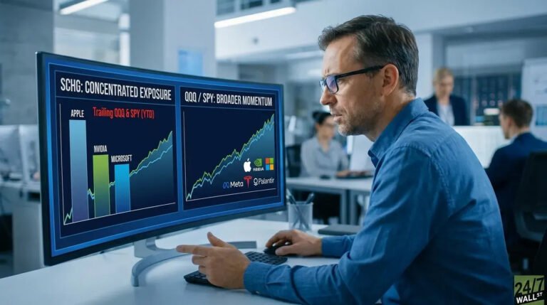 SCHG possède plus d'Apple que Tesla, Meta et Palantir réunis. Est-ce pour cela que les investisseurs en croissance sont à la traîne ?