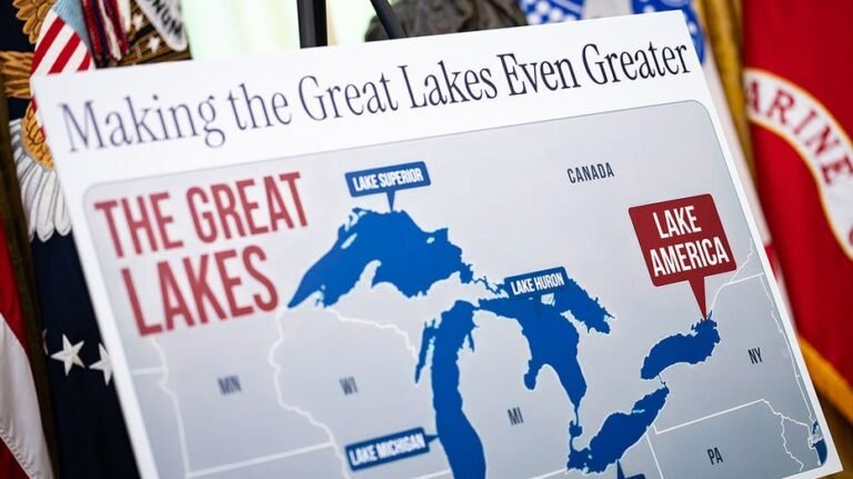 La majorité des Américains rejettent la décision de Trump de renommer le lac Ontario en Lake America, selon un sondage
