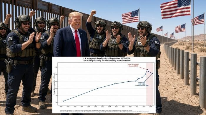 2,3 millions de clandestins disparus : la population immigrée américaine chute pour la première fois en un siècle