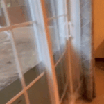 Une vidéo dramatique capture les eaux de crue déferlant à travers les portes vitrées de la maison des étudiants