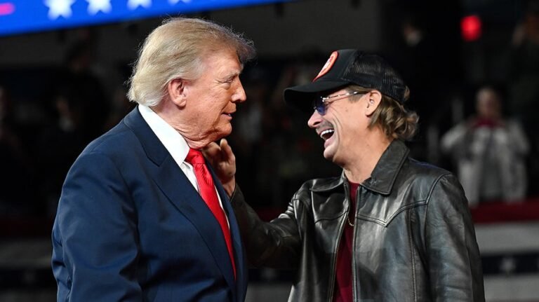 Le président parle de « Trump Ocean », échange des blagues avec la foule du Tennessee alors que Kid Rock donne le coup d'envoi d'un rassemblement tentaculaire